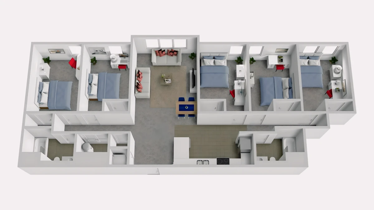 5 Rooms view 1