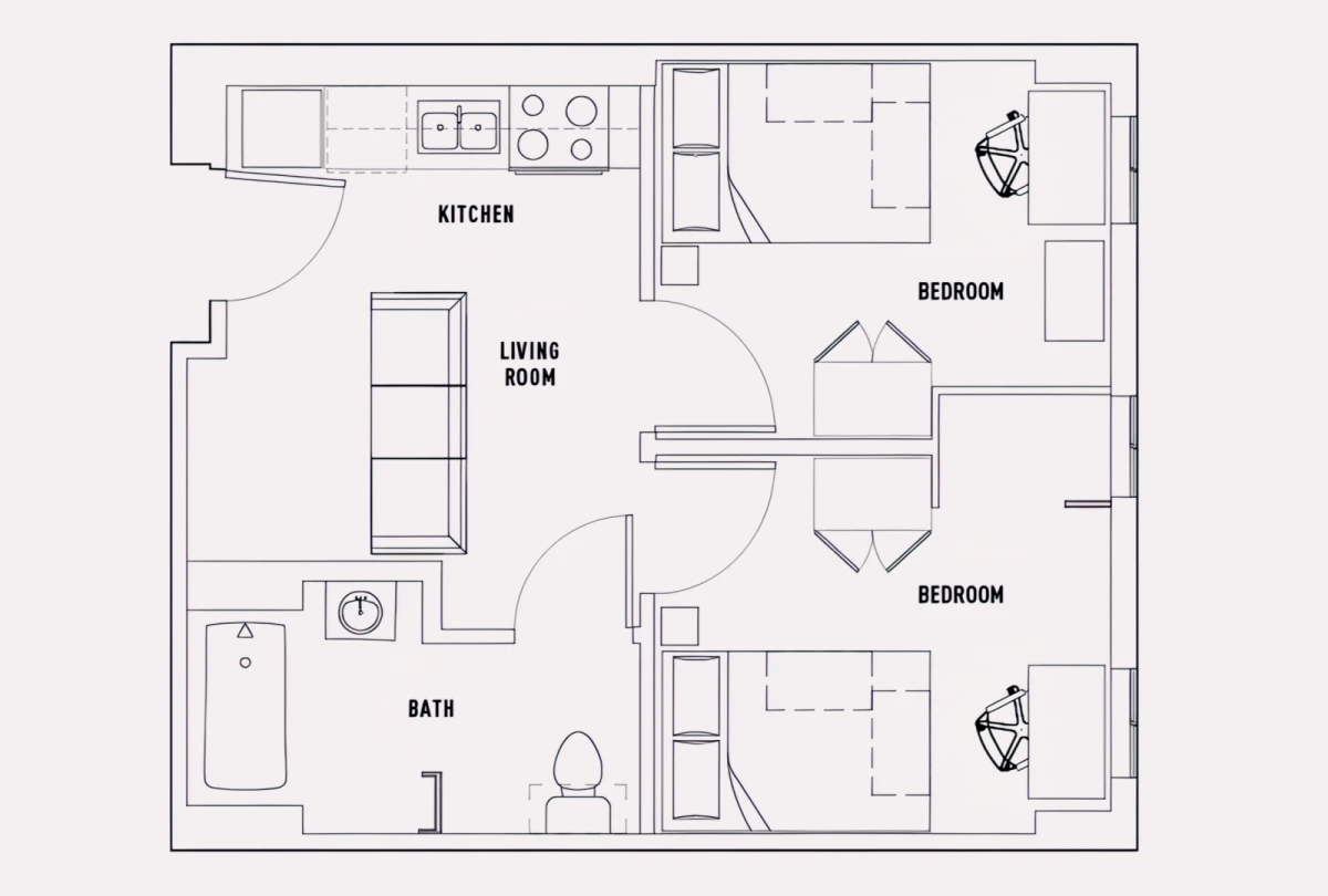 2 Rooms view 2