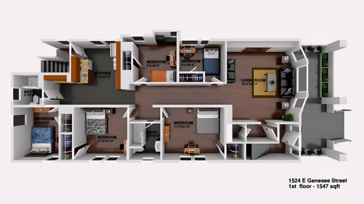 1524 East Genesee St Apartment 1