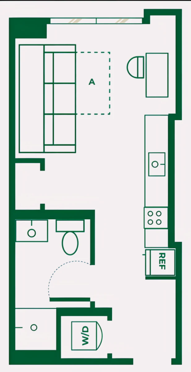 1 Bed 1 Bath