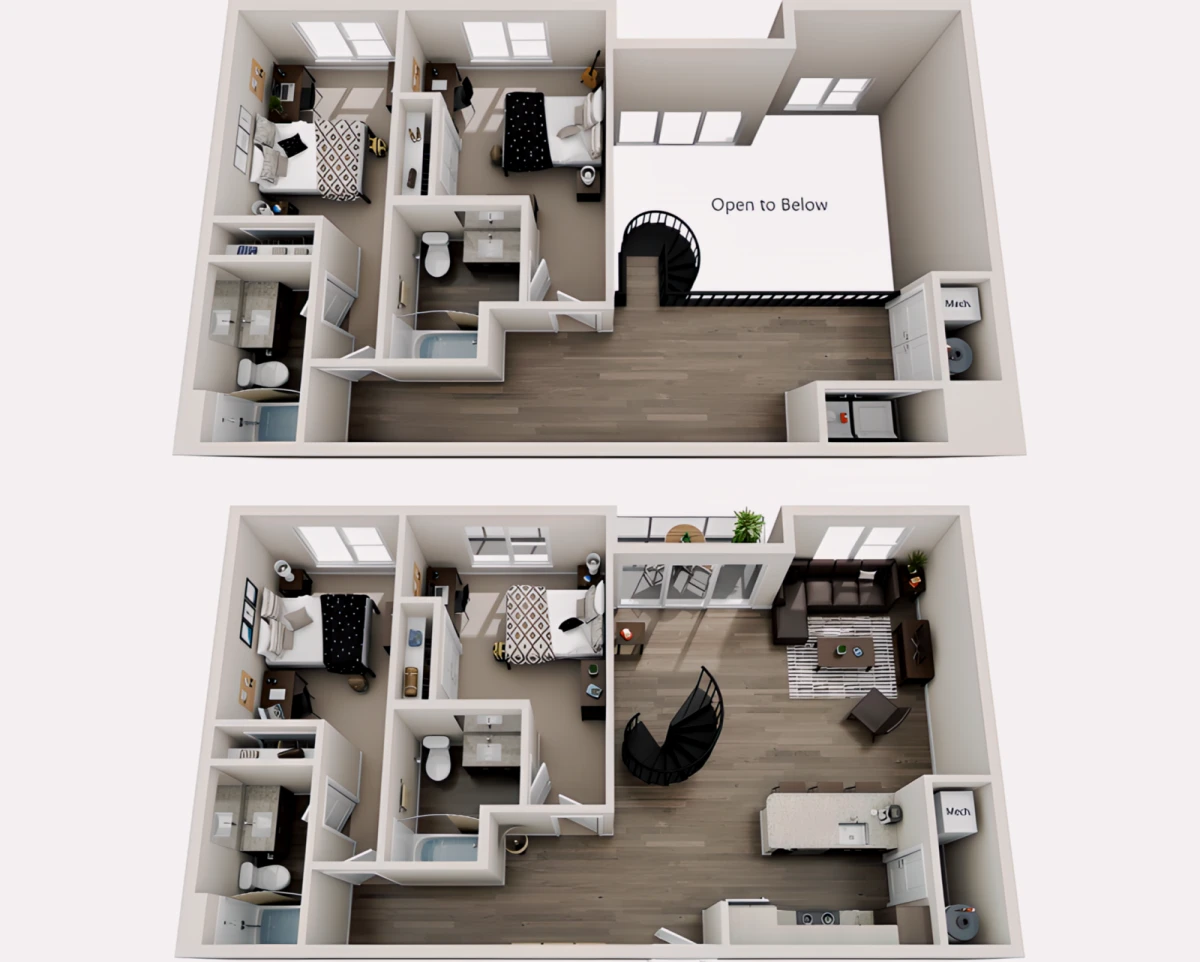 4Br, Rooms view 1