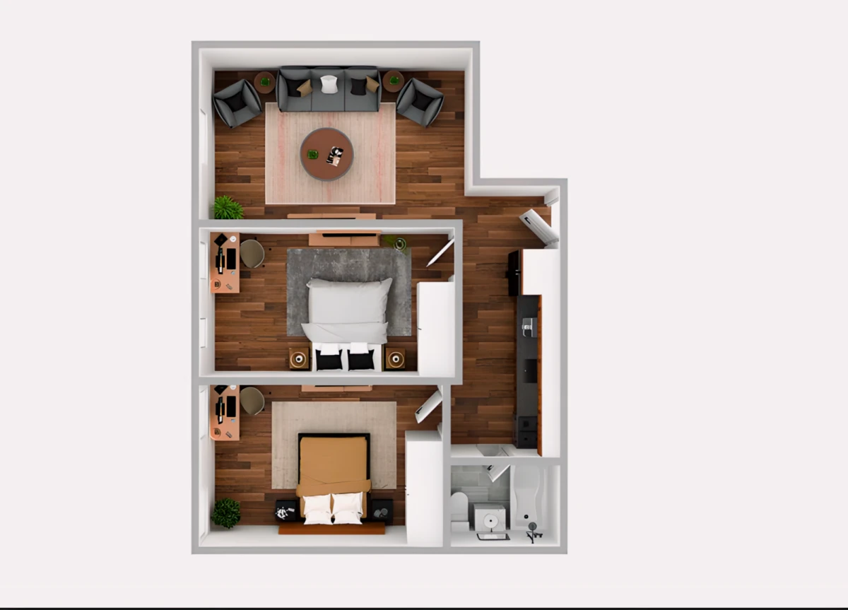 2 Rooms view 4