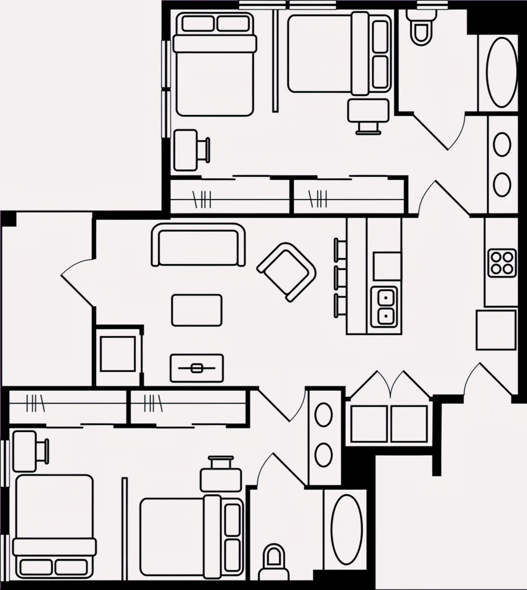 2 Rooms view 3