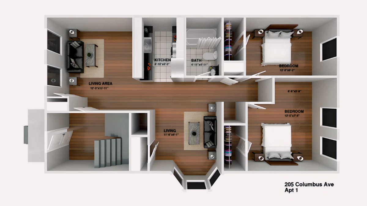 205 Columbus Ave Apartment 1