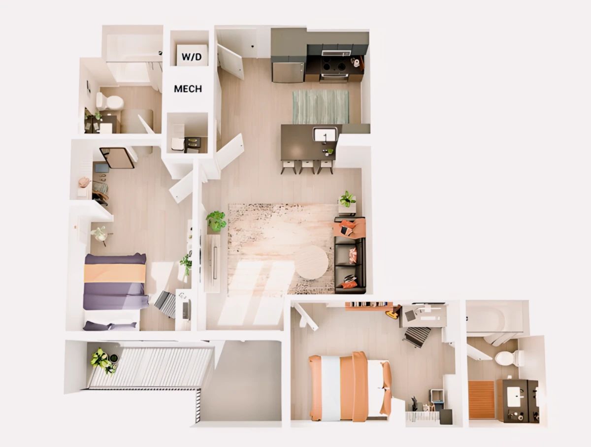 B7 Rooms view 1