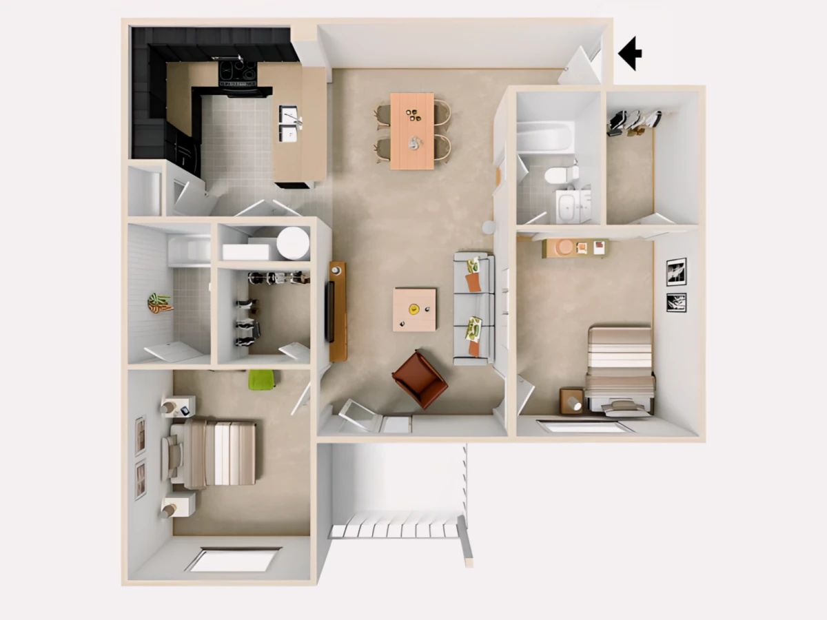2 Rooms view 2