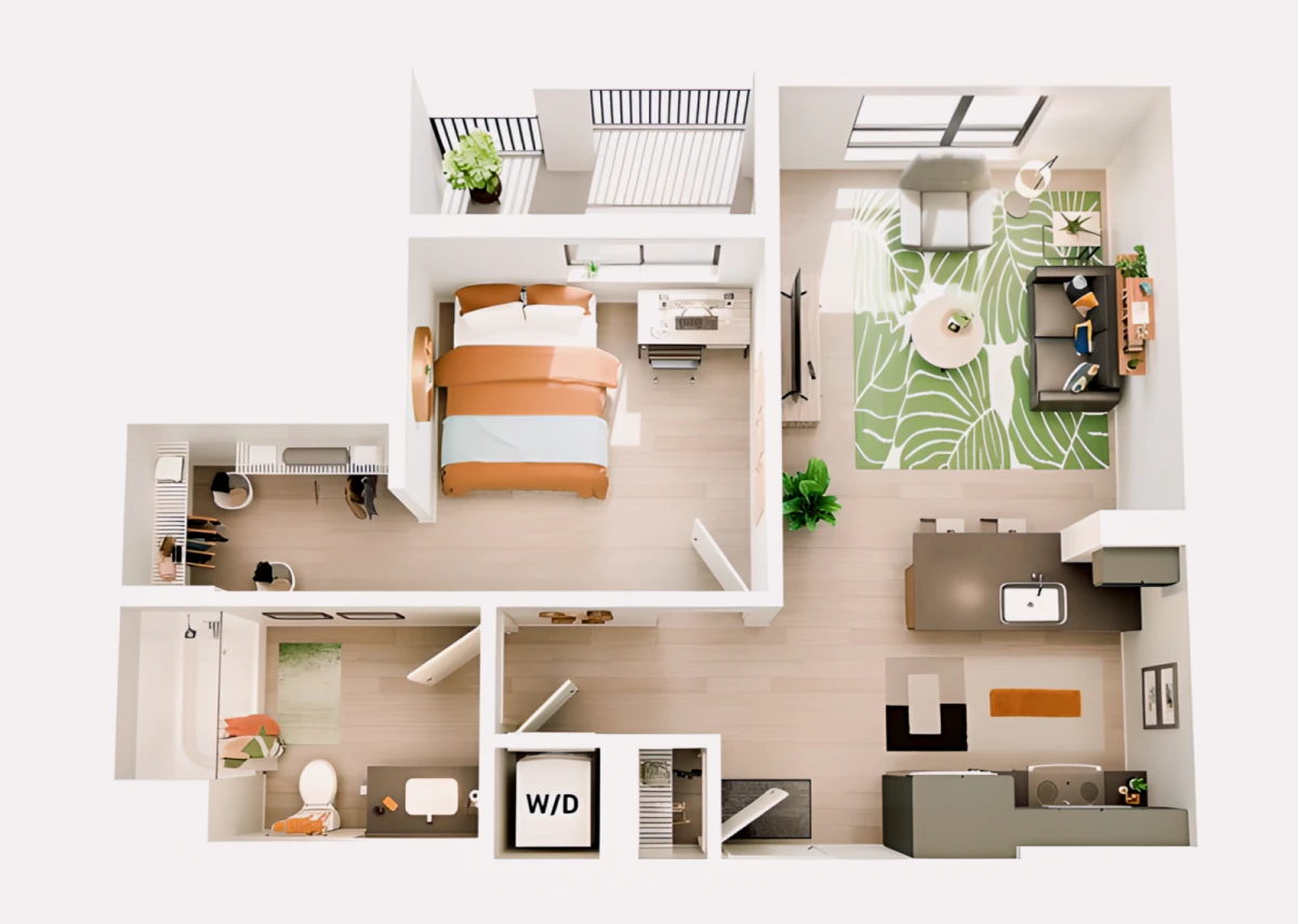 D7 Rooms view 1