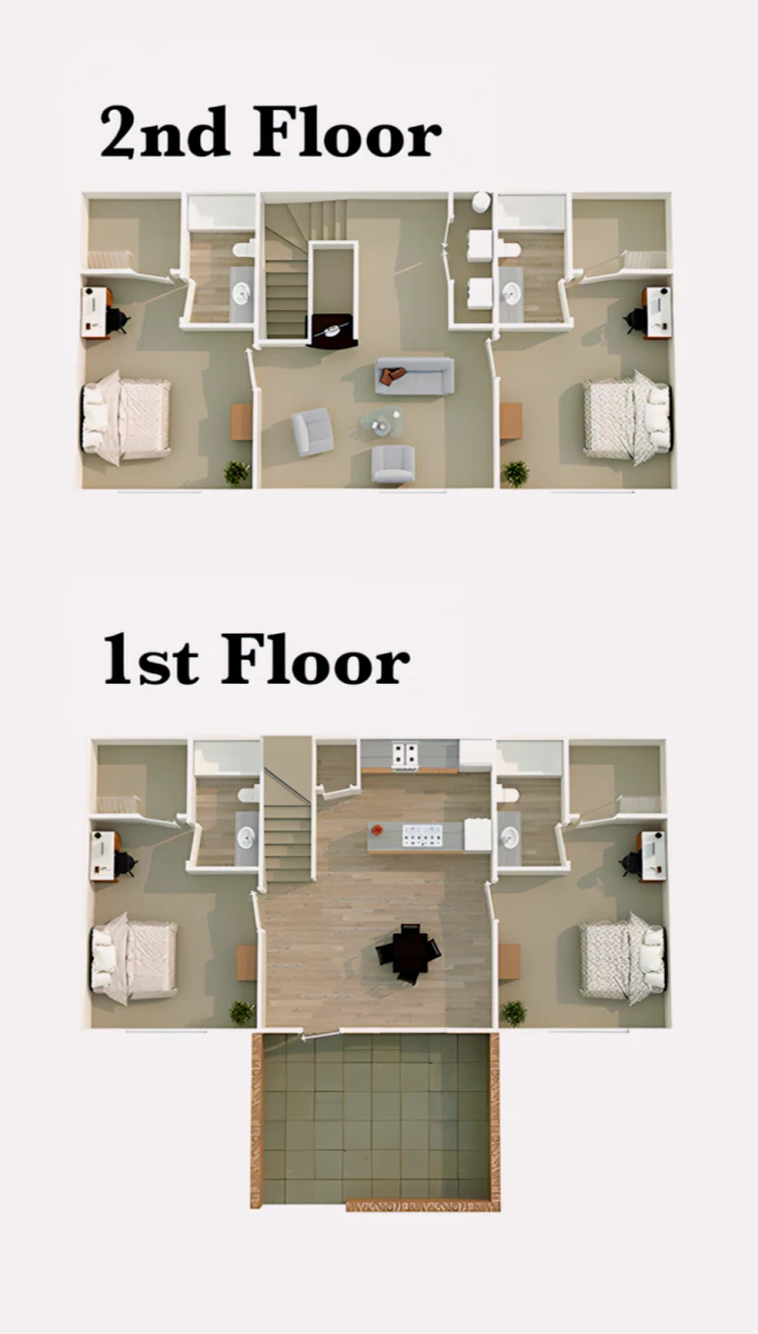 4X4 Rooms view 1