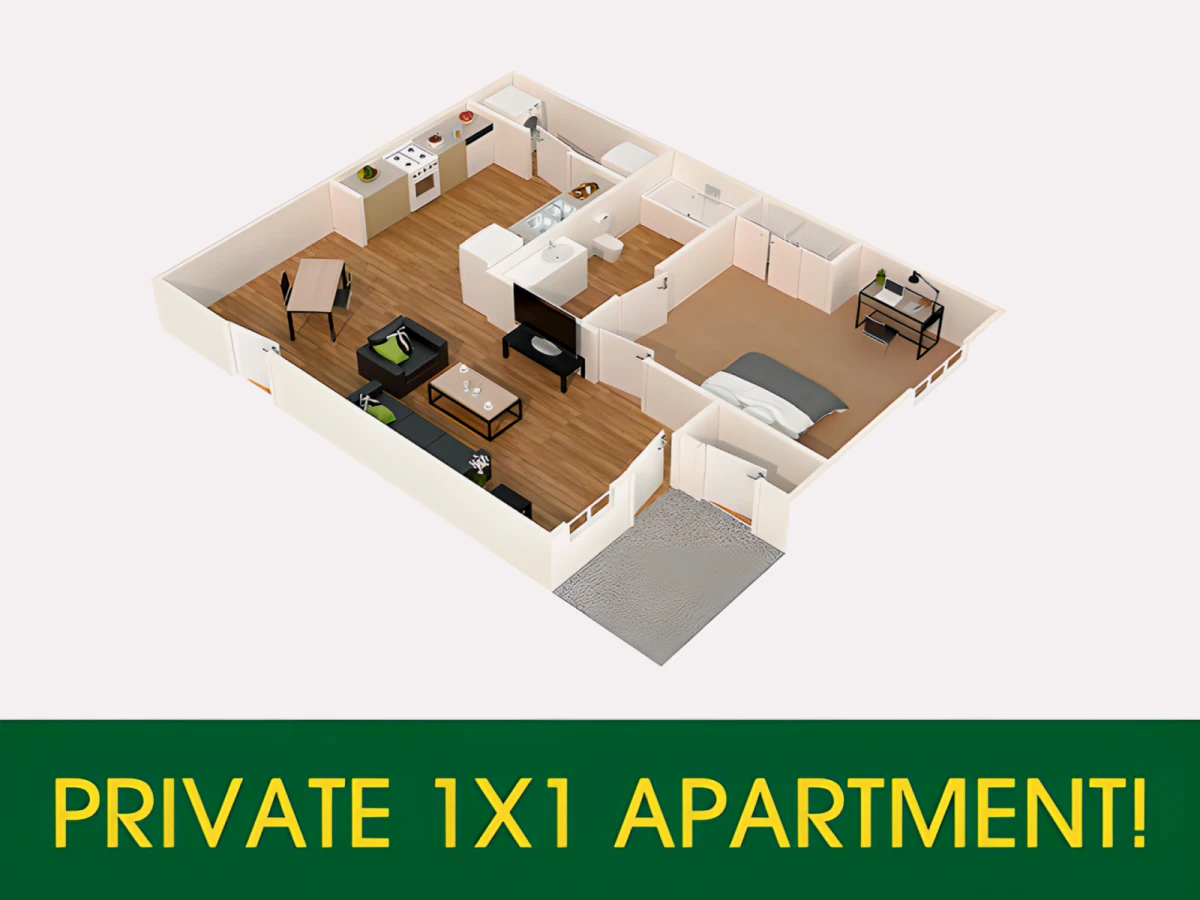 4x2 Rooms view 1