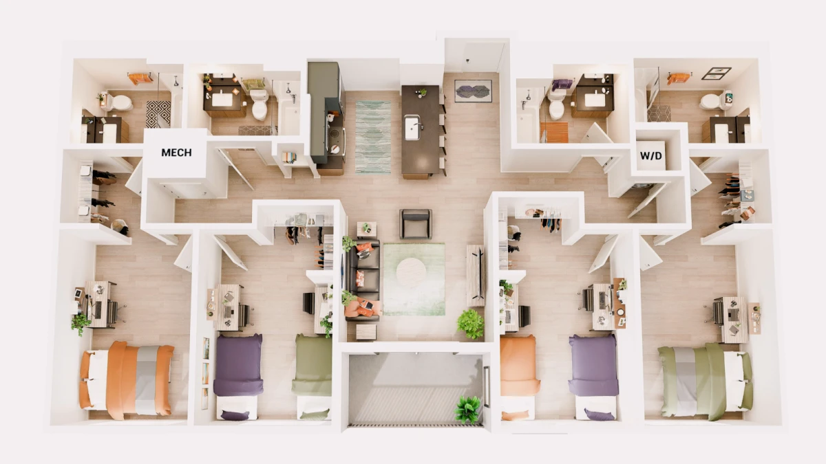 A4 Rooms view 1