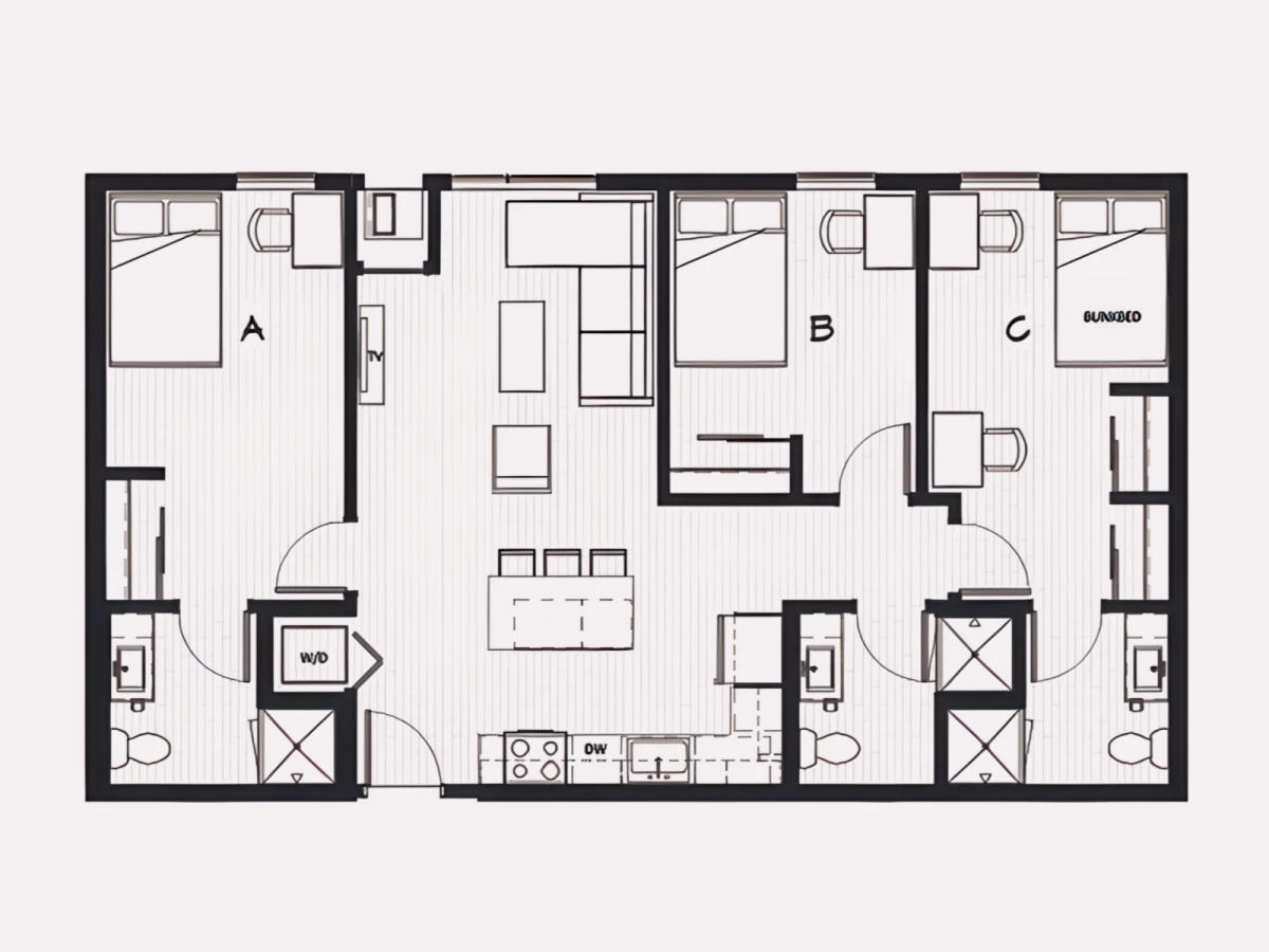 3x3 Rooms view 1