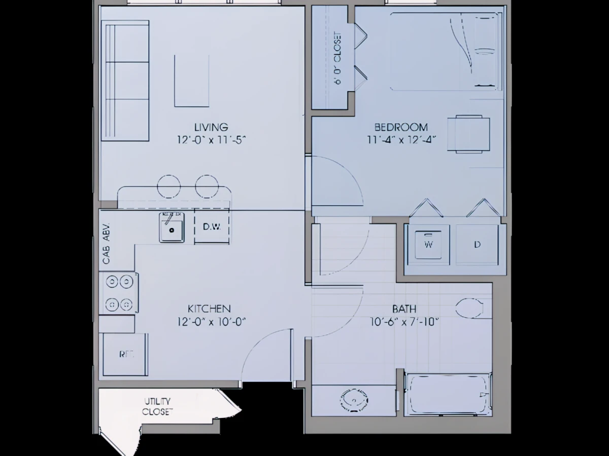1x1 Rooms view 1