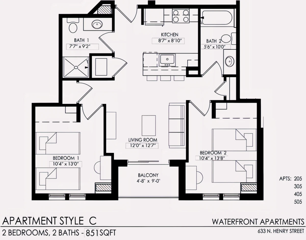 2 Rooms view 1