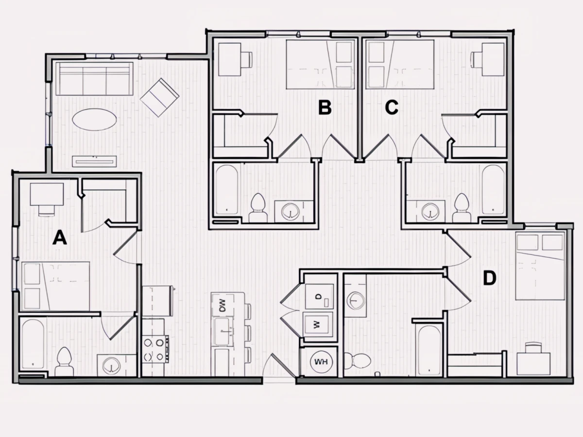 4x4 Rooms view 3