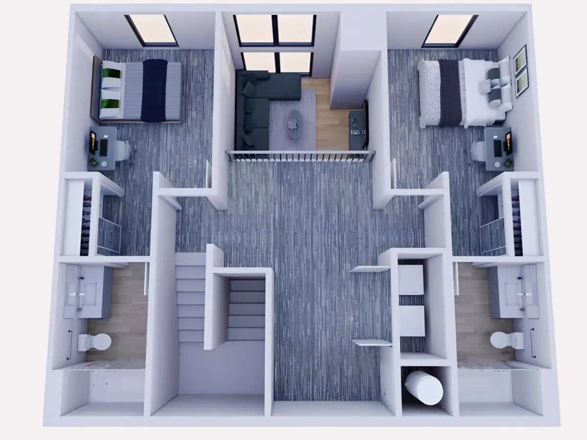 4x4 Rooms view 2