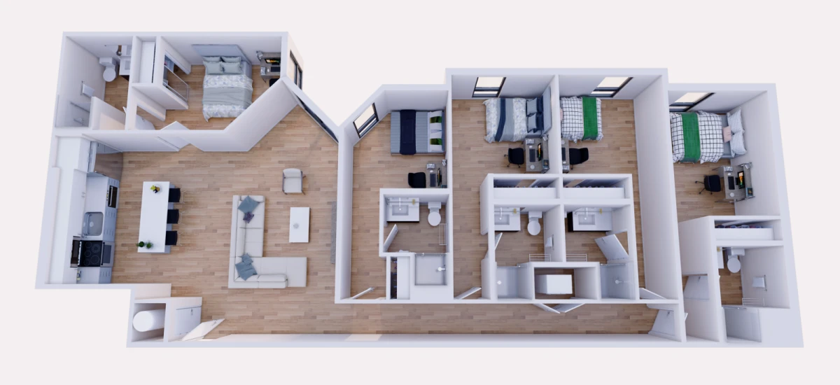 4x4 Rooms view 2
