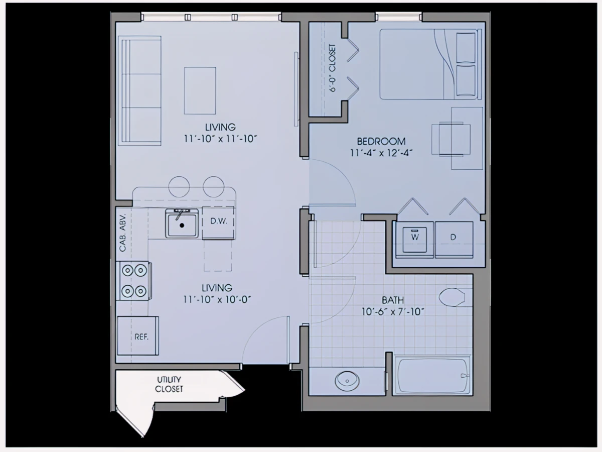 1x1 Rooms view 2