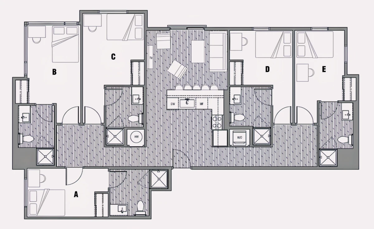 2x2 Rooms view 1