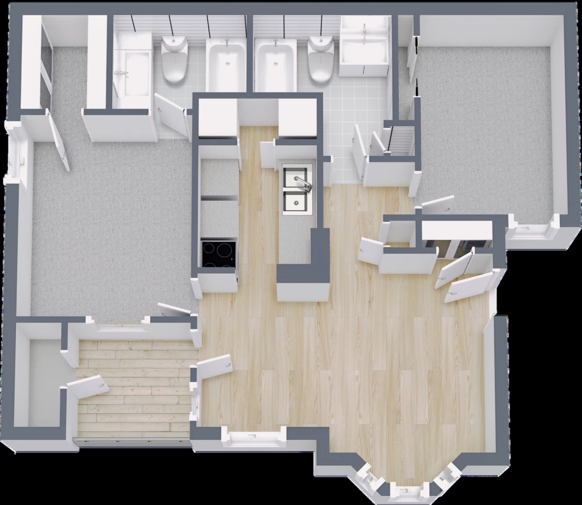 B1 Rooms view 1