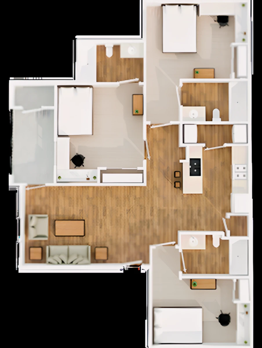 3x3 Rooms view 2