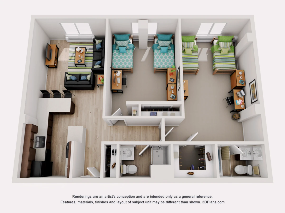 Lion's Rooms view 1