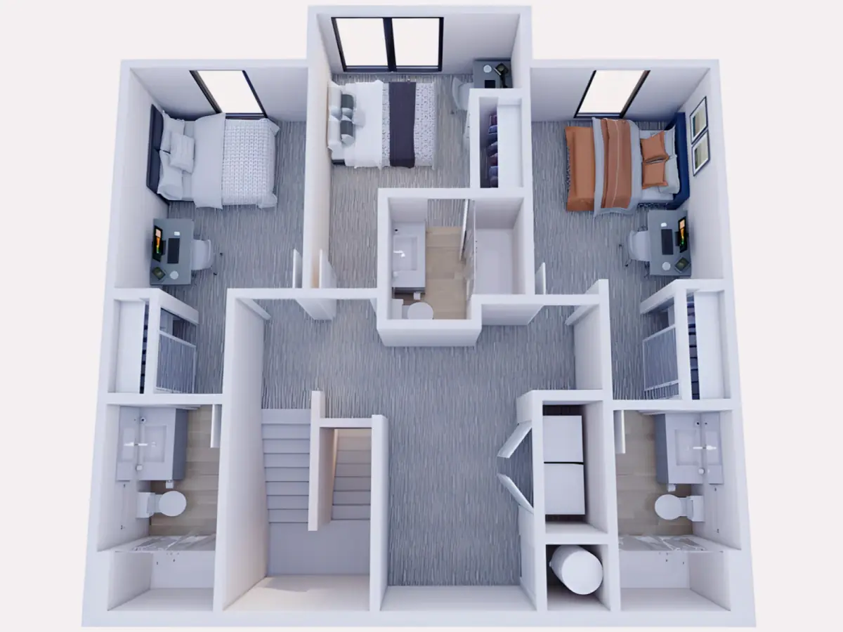 2x2 Rooms view 1