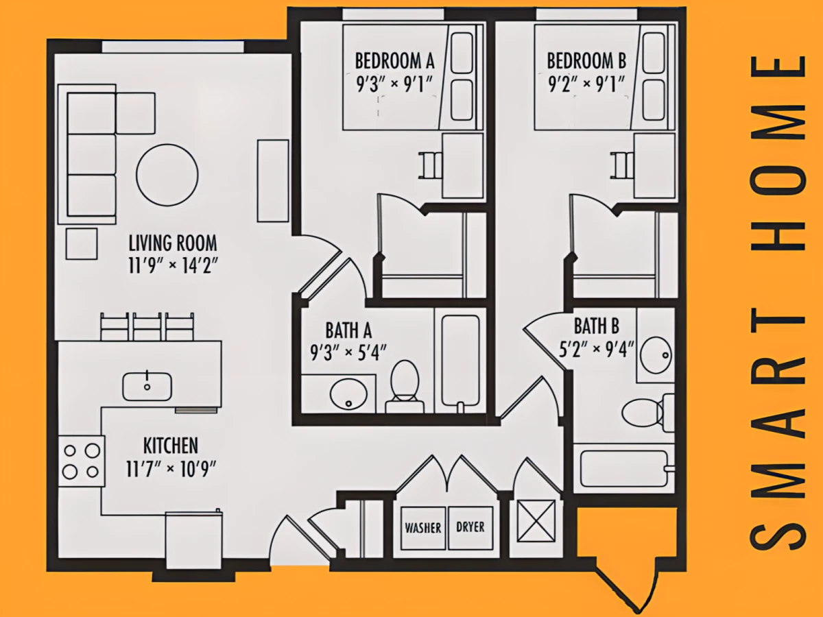 2x2 Rooms view 2