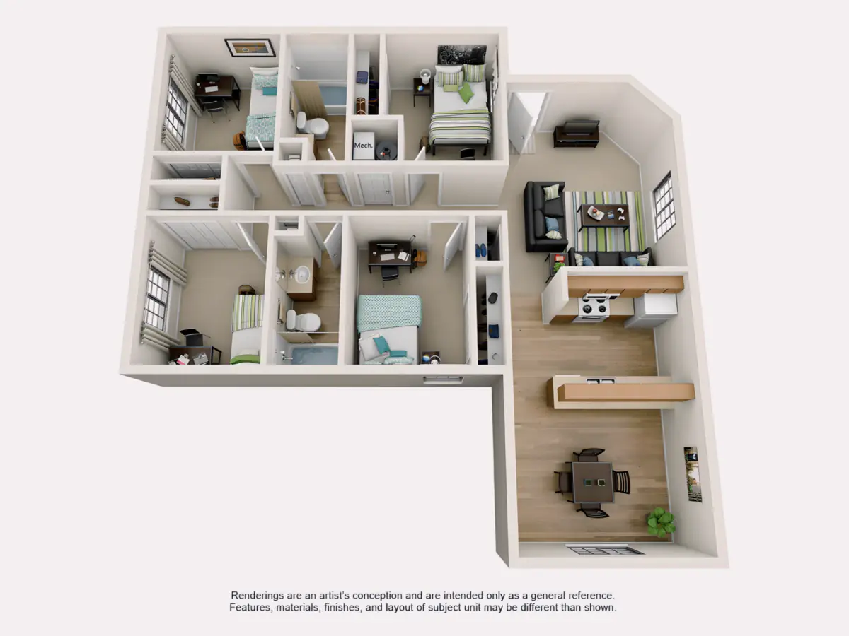 Shared Rooms view 2