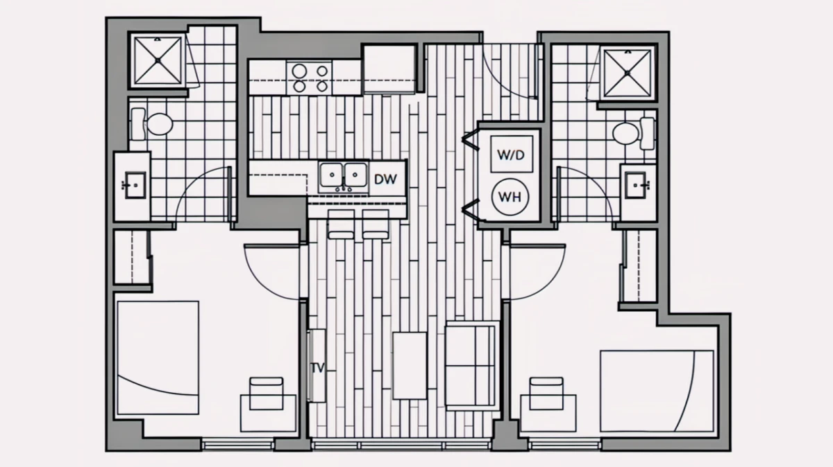 2x2 Rooms view 2