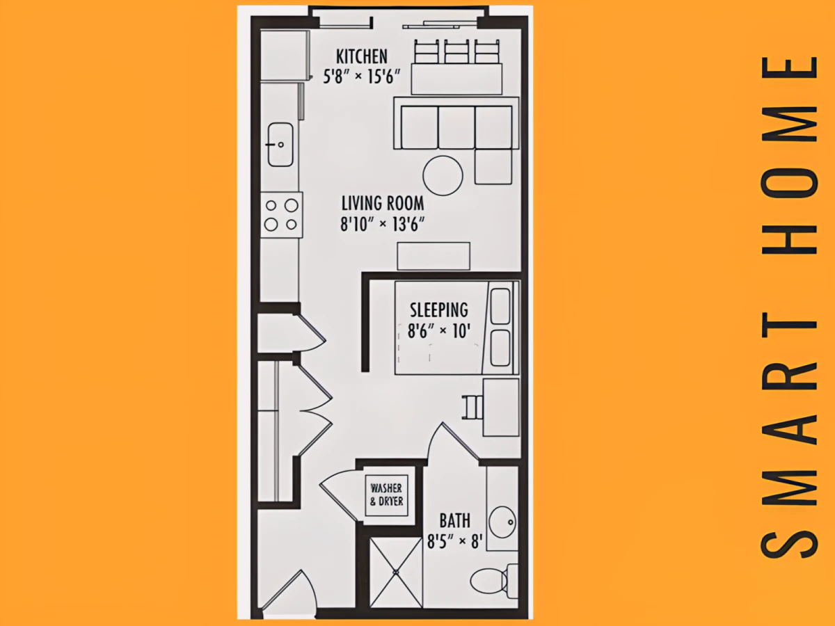 1x1 Rooms view 2