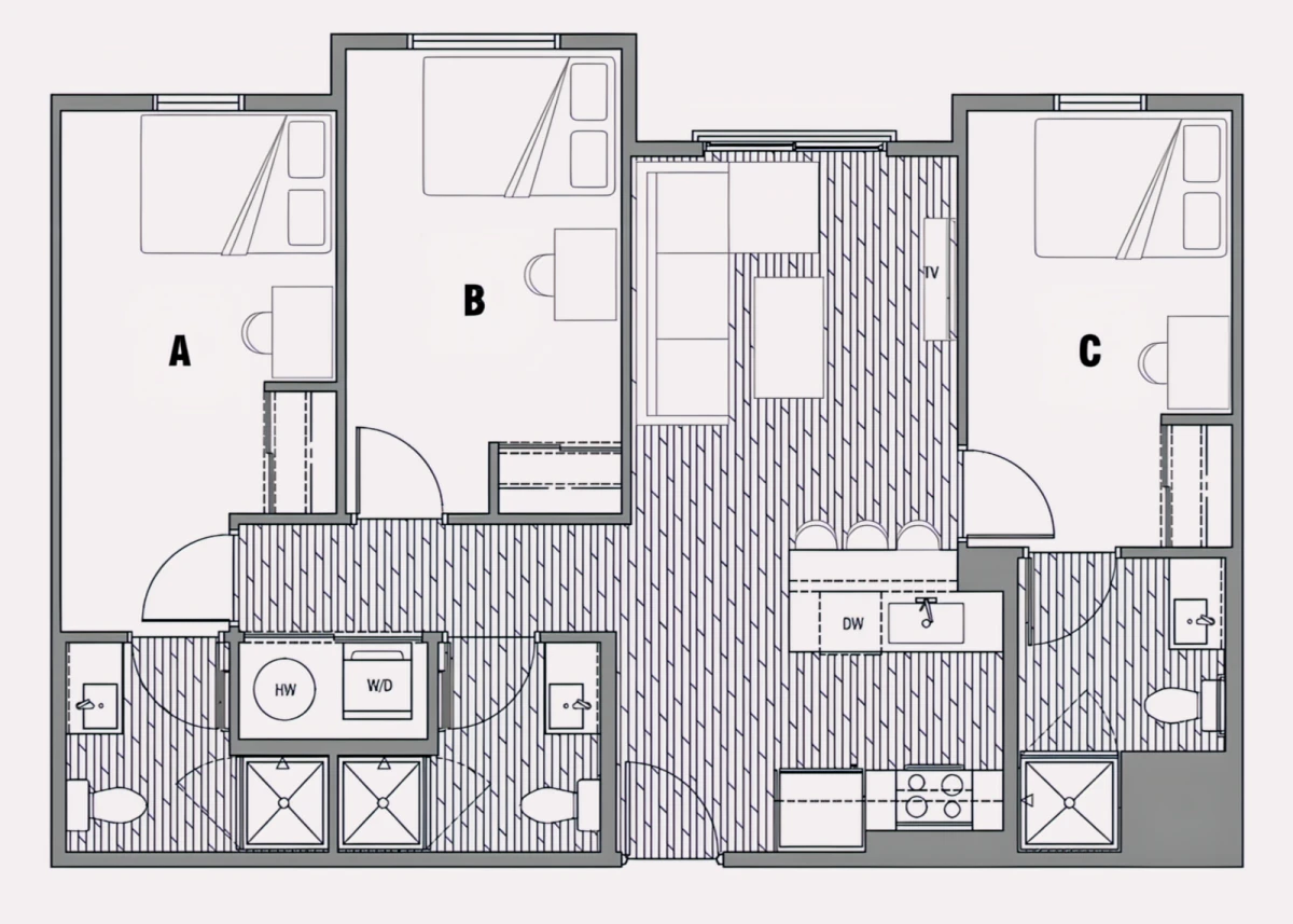 2x2 Rooms view 2