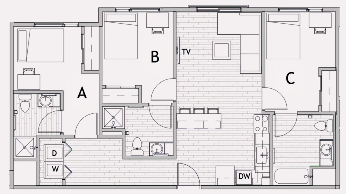 3x3 Rooms view 2