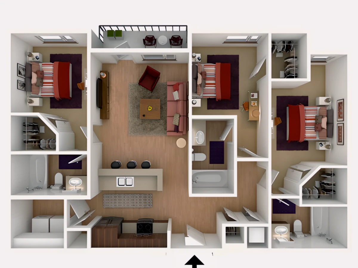 3x3 Rooms view 3