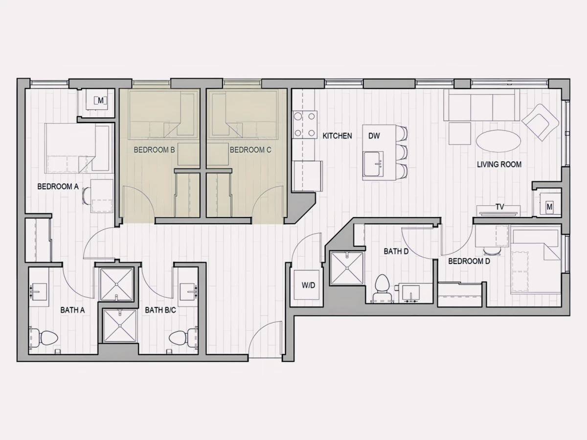 4x3 Rooms view 2
