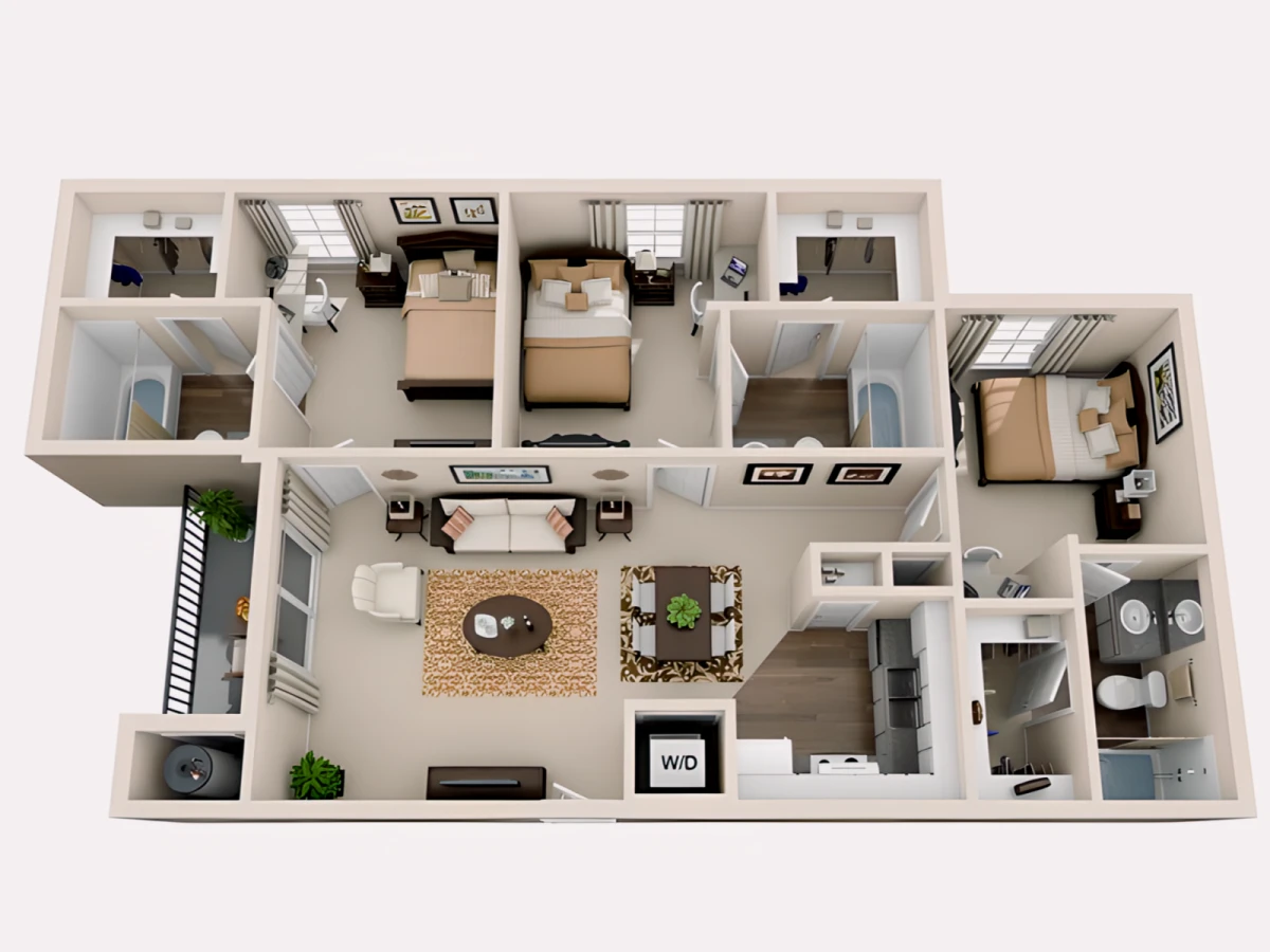 D1 Rooms view 1