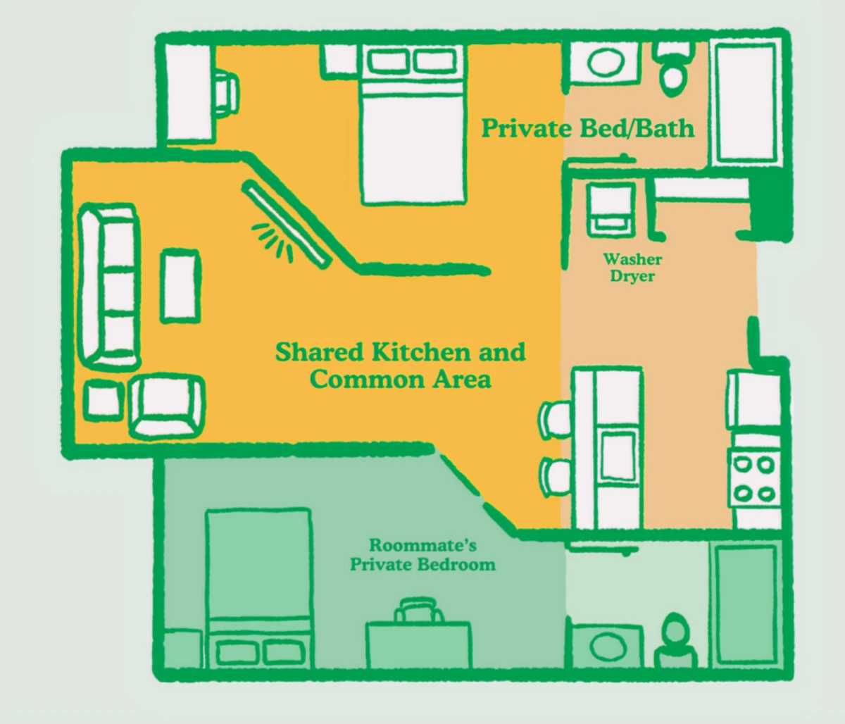 3x3 Rooms view 1