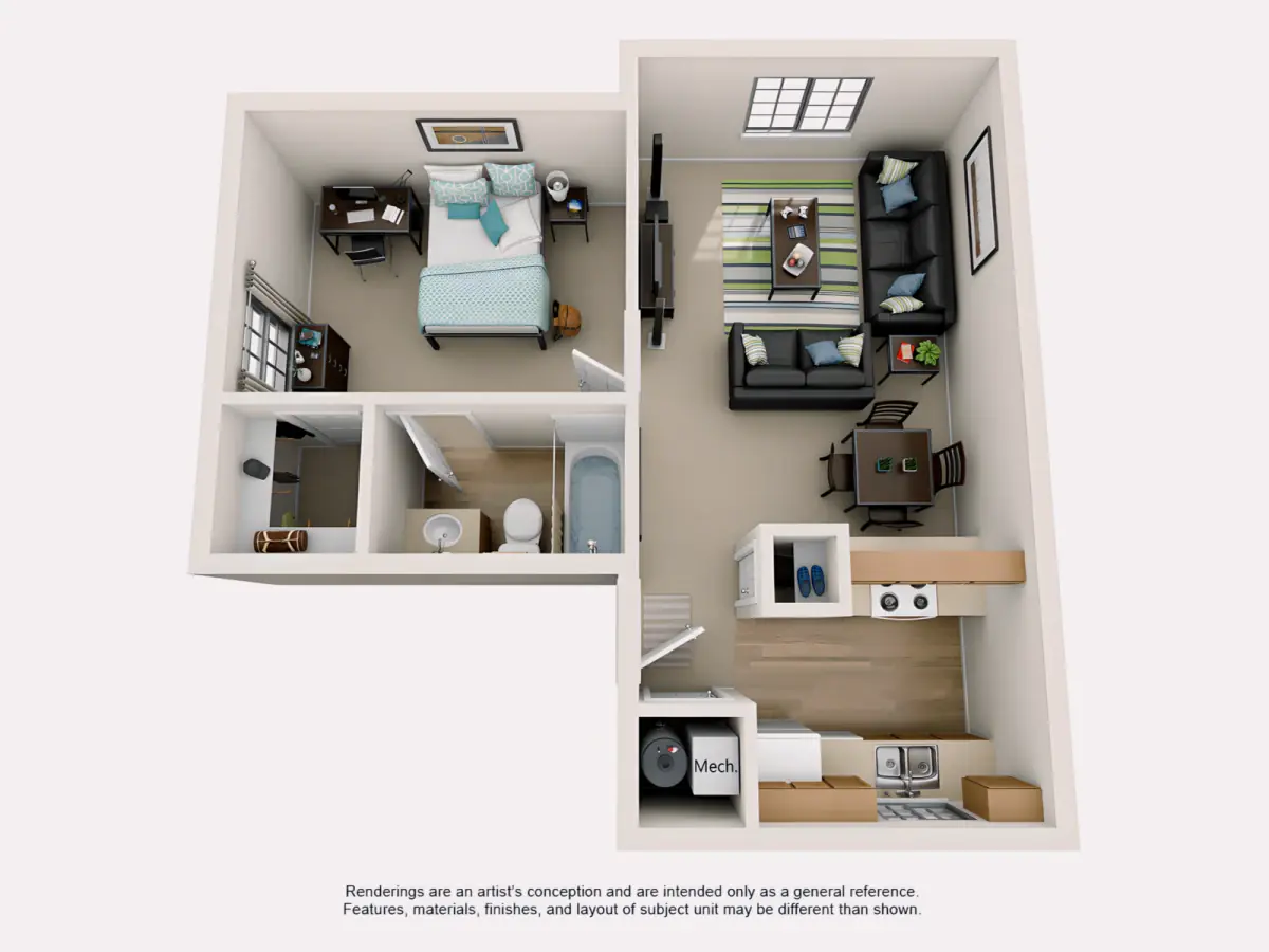 4 Rooms view 1