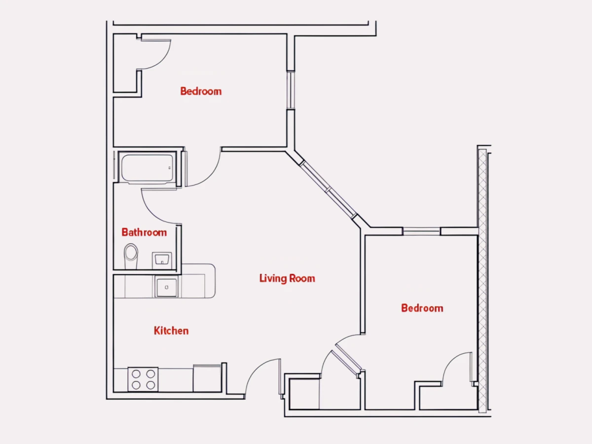 2 Rooms view 1