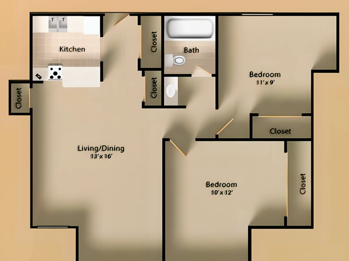 2 Rooms view 2