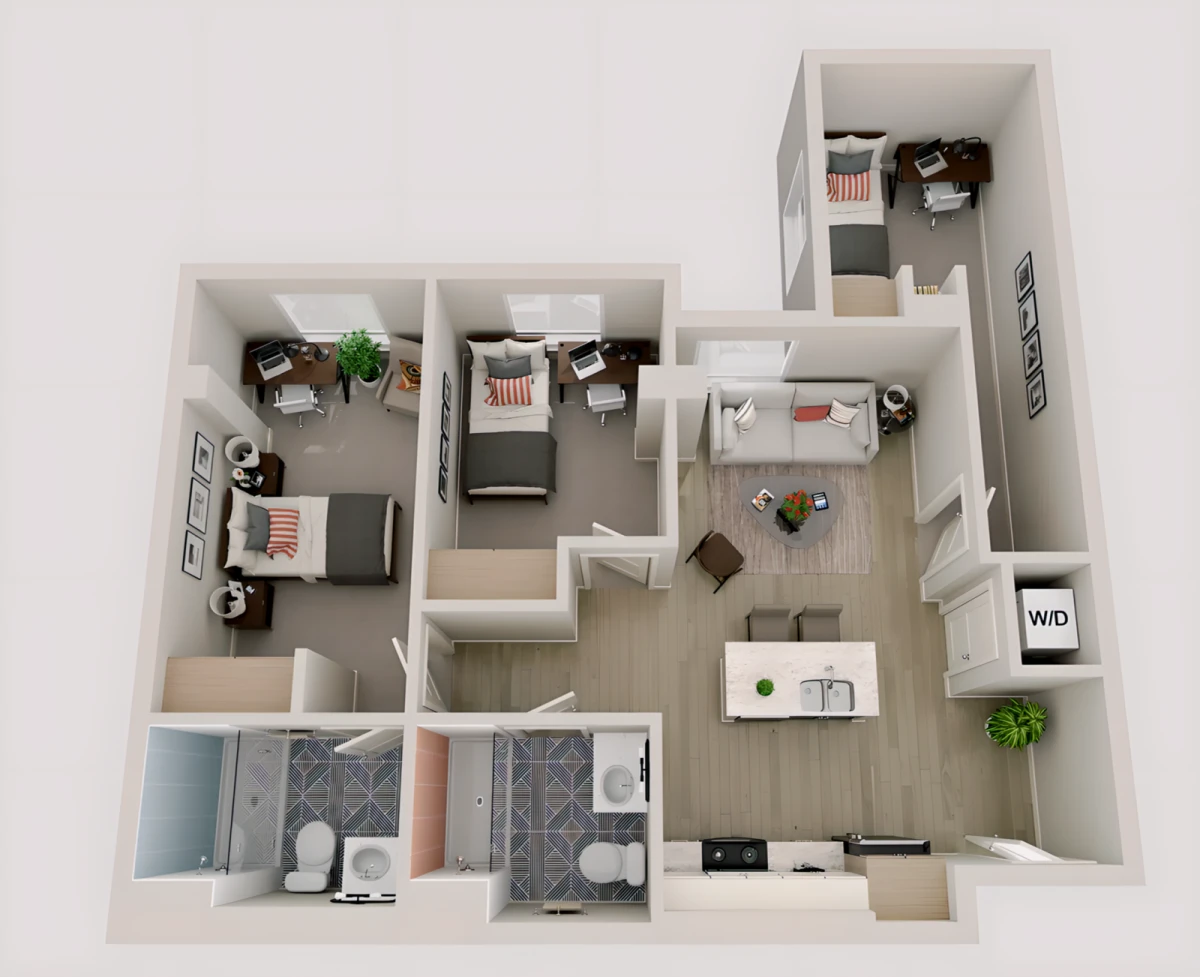 3 Rooms view 3