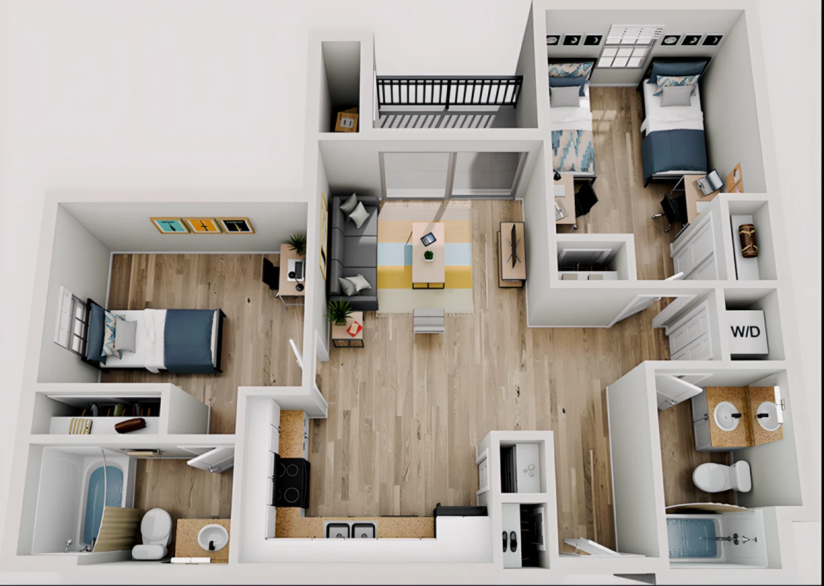 2 Rooms view 4