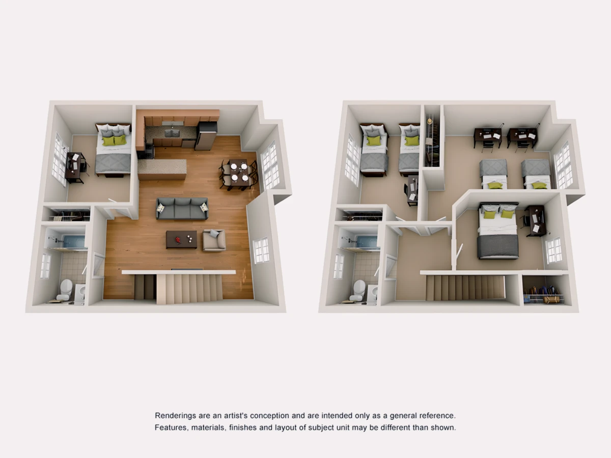 4 Rooms view 2