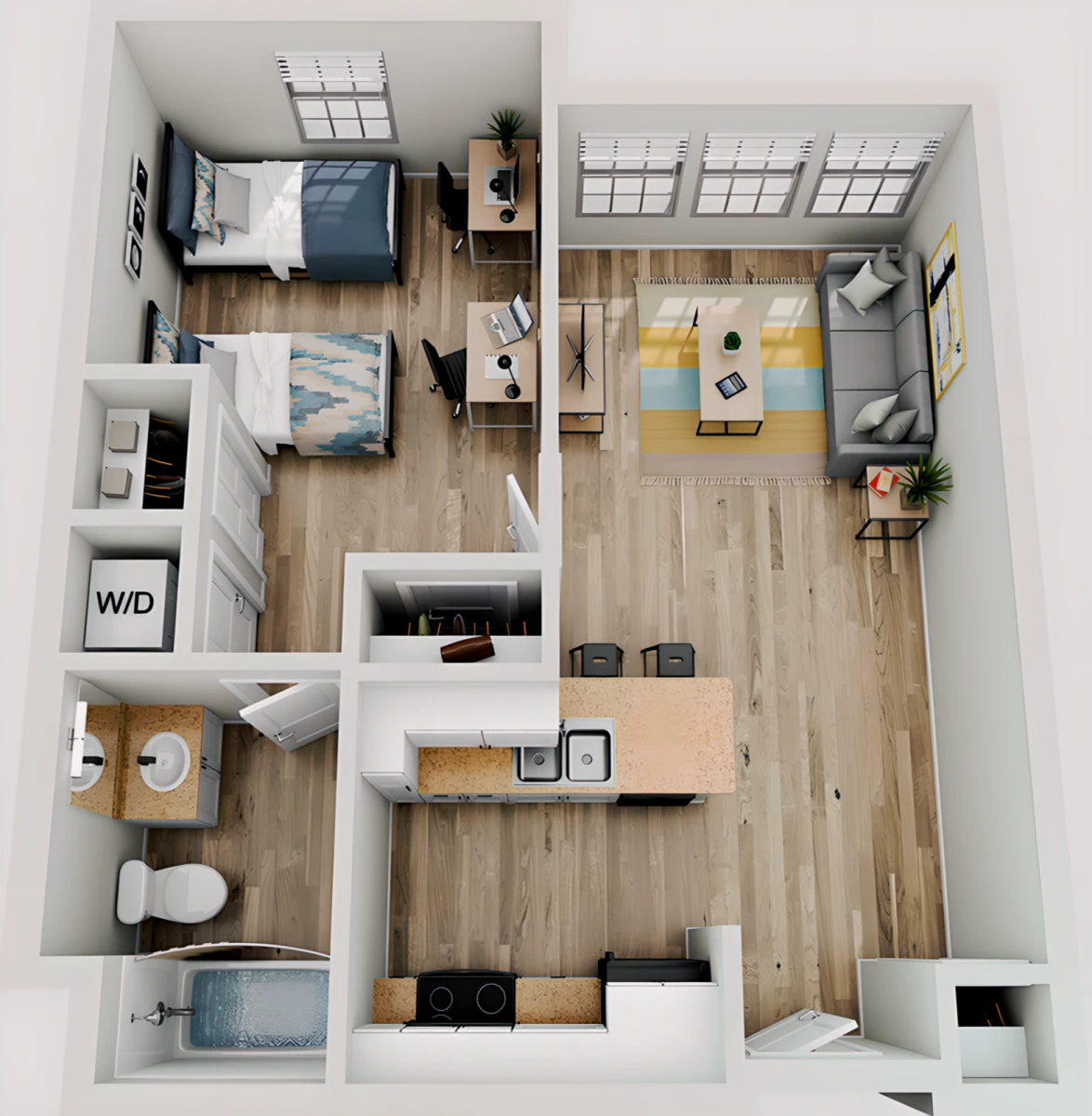 1 Rooms view 2