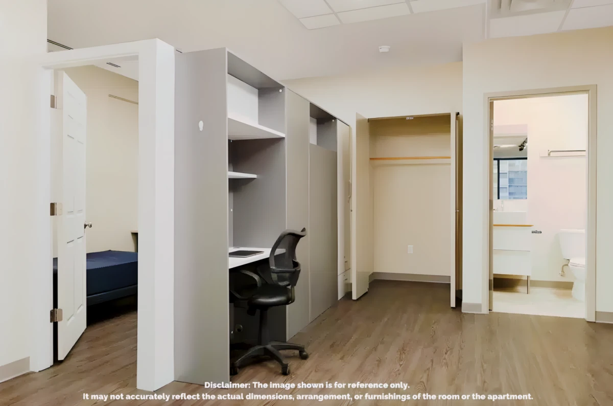 Sectioned Private Bedroom
