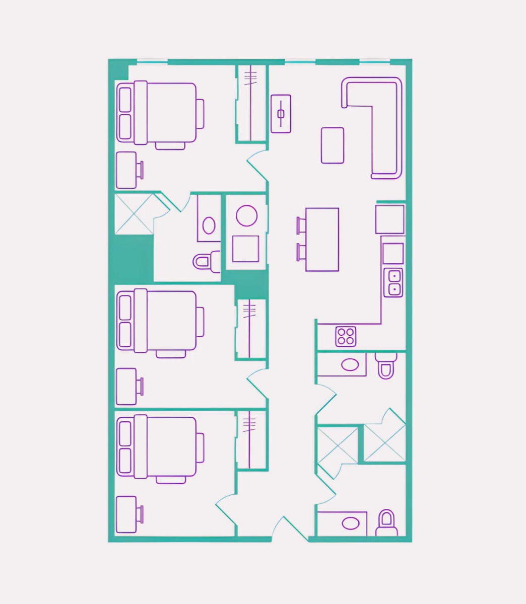 3 Rooms view 3