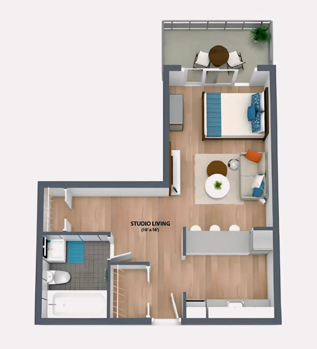 Studio Rooms view 1