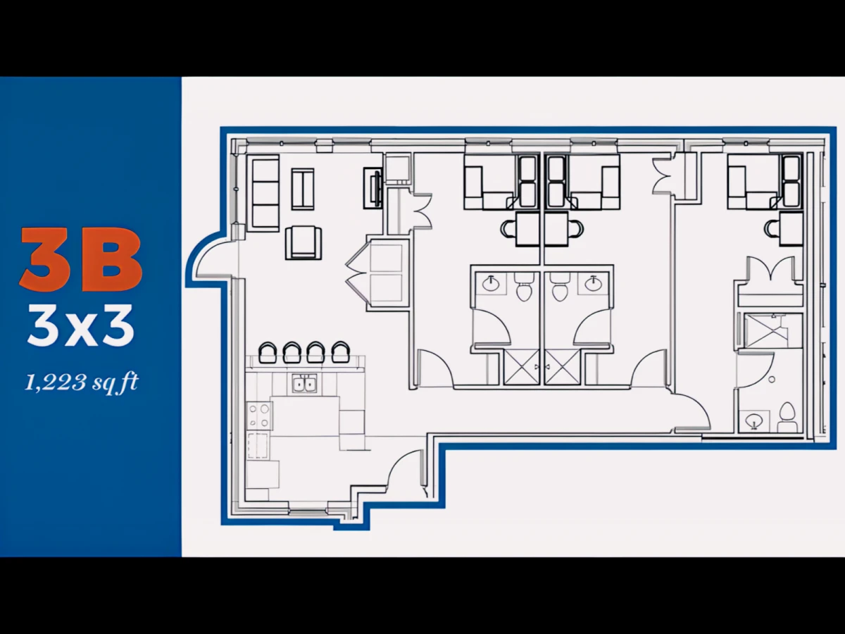 3 Rooms view 2