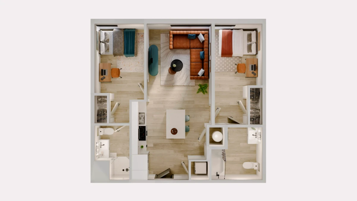 2 Rooms view 2