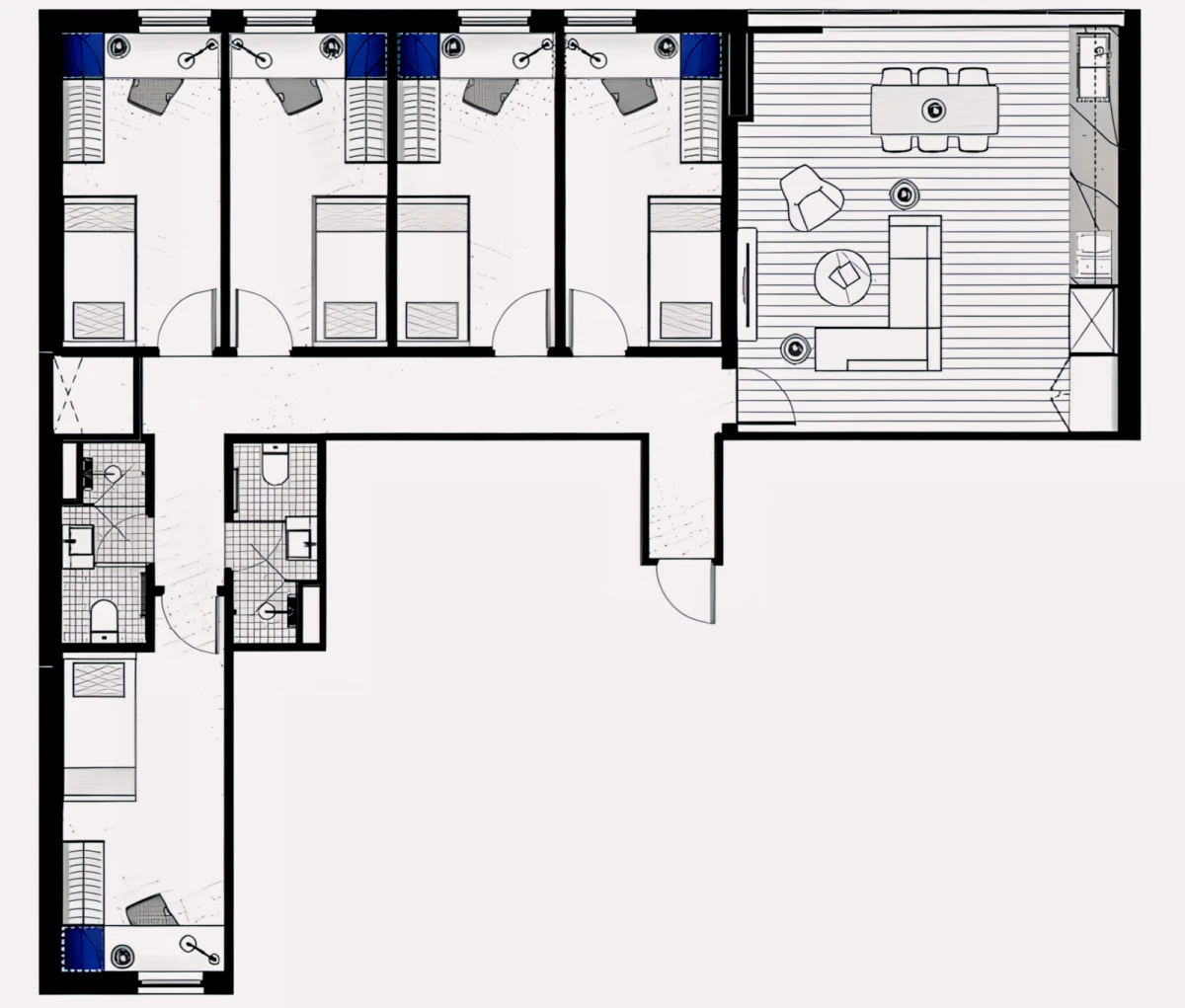 5 Rooms view 1