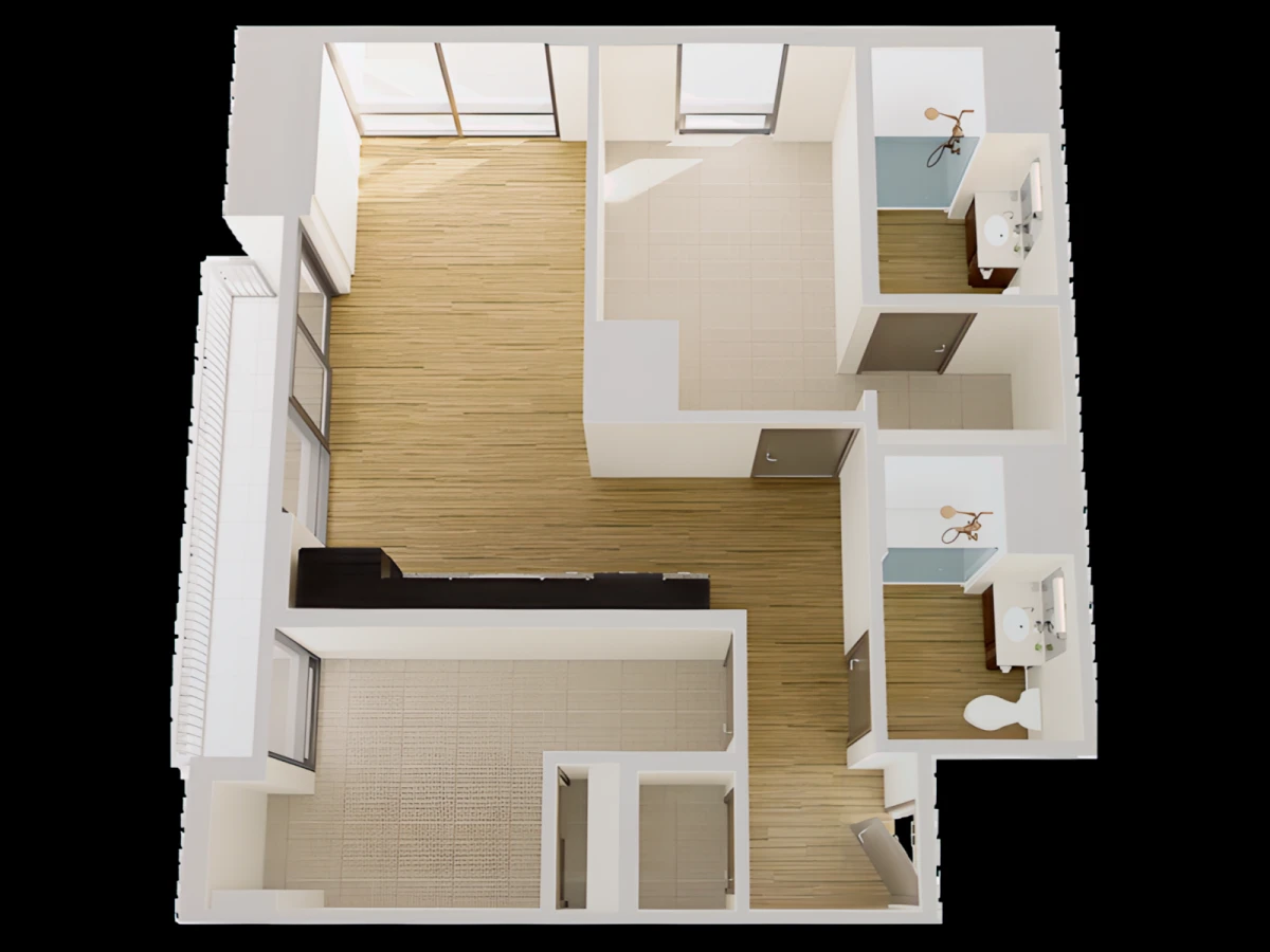 2 Rooms view 2